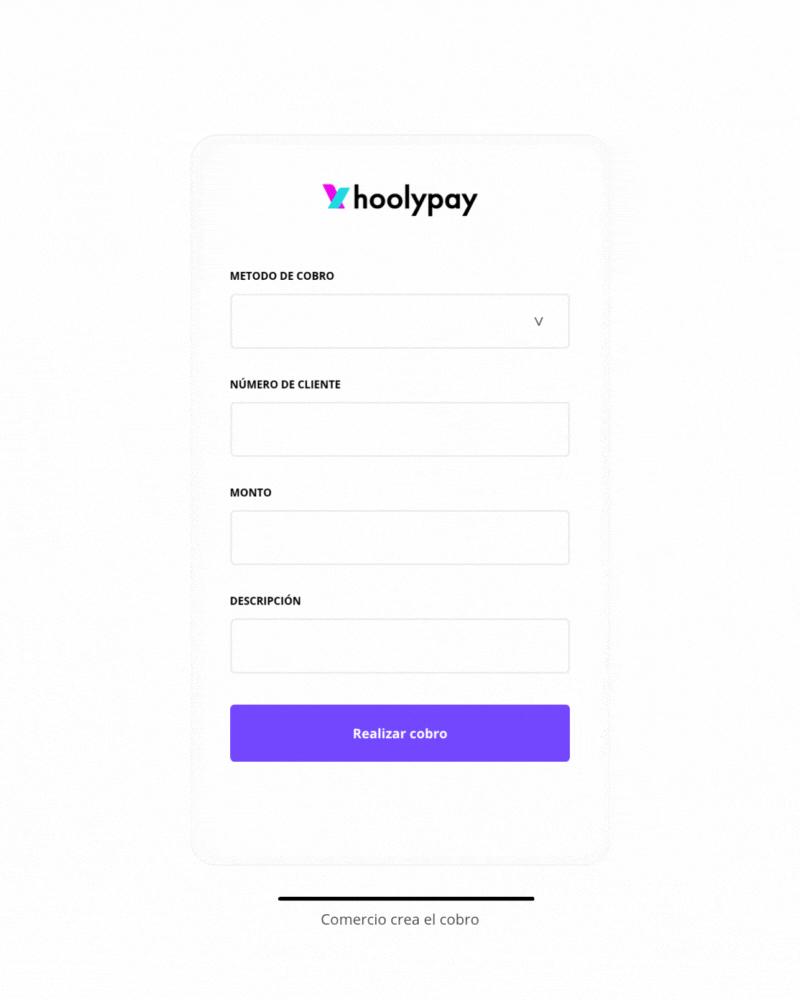 hoolypay - Creación del cobro